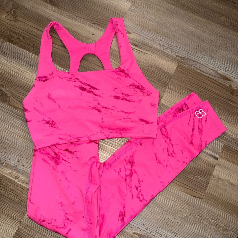 Pink Marble Set bombshell sportswear